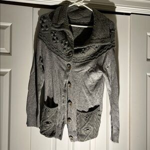 Sleeping on Snow Gray Knit Button Down Cardigan